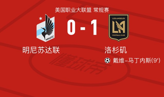 开云入口教程-洛杉矶1-0明尼苏达联，戴维-马丁内斯制胜